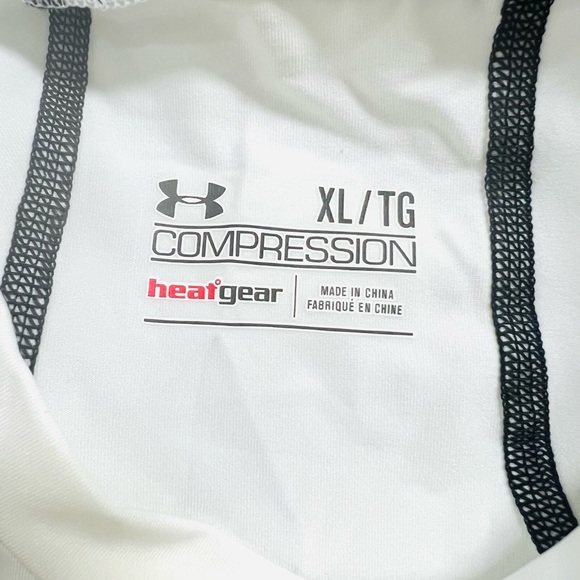 Under Armour White Gameday Armour Baselayer Football Compression Top Mens Sz XL - Picture 9 of 9